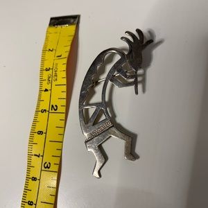 Vintage KOKOPELLI 925 Sterling Brooch